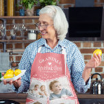 Grandma Sprinkles us with Love Photo Collage Apron<br><div class="desc">Sweet photo collage apron with the text - Grandma Sprinkles Us With Love! Simply personalise by adding your own photos. The girly pink background can be changed to any colour by clicking on the 'customise further' option</div>
