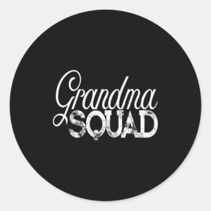 Grandma Squad Classic Round Sticker