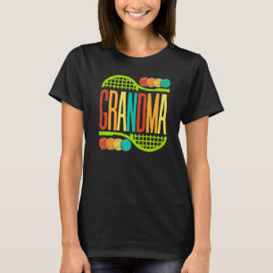 Grandma Tennis Racket Balls Sports Nana Mimi Women T-Shirt