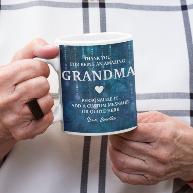 Grandma Thank You Heartfelt Message Personalised Coffee Mug (Grandma Thank You Heartfelt Message Personalized Coffee Mug
)