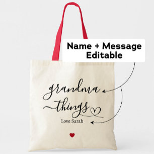 Grandma Things Custom Gift from Grandkids Tote Bag
