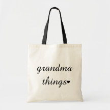 Grandma Things Cute Script Funny Gift