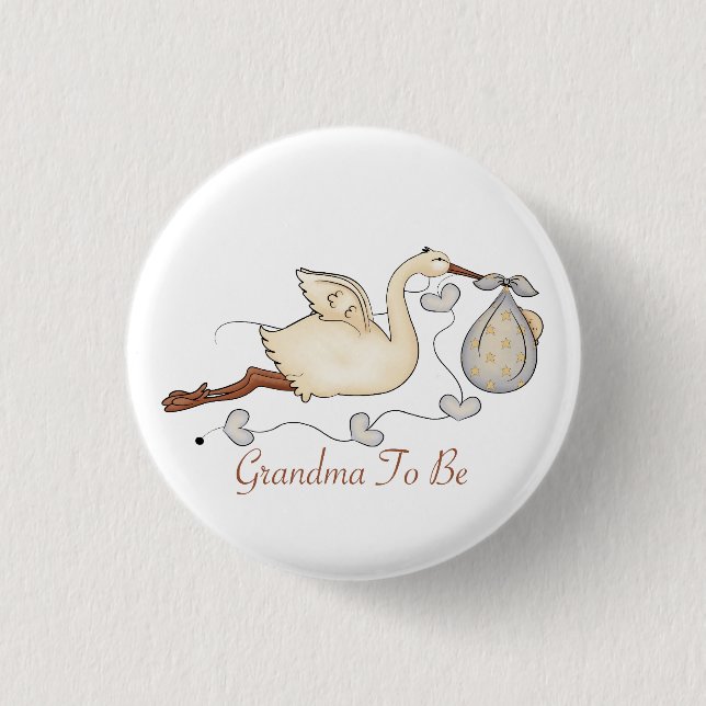 Grandma To Be 3 Cm Round Badge (Front)