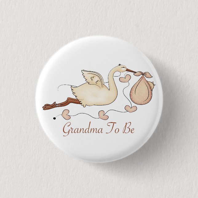 Grandma To Be 3 Cm Round Badge (Front)