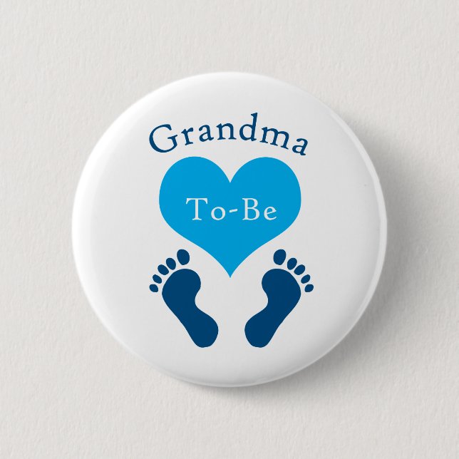 Grandma To-Be 6 Cm Round Badge (Front)