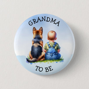 Grandma to be   Baby Shower 6 Cm Round Badge