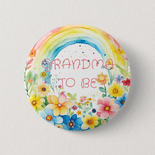 Grandma to be   Baby Shower Button