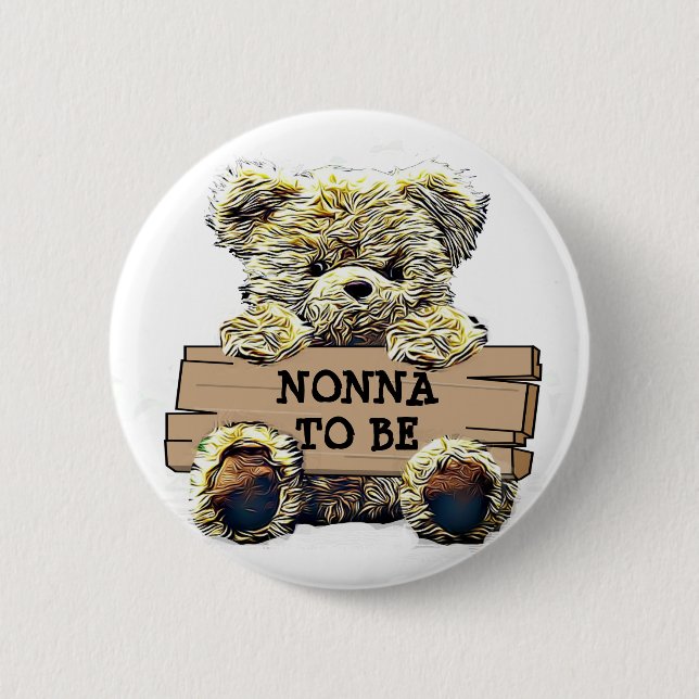 Grandma to Be Baby Shower Button (Front)