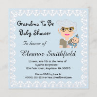 GrandMa To Be Baby Shower Invitation