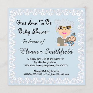 GrandMa To Be Baby Shower Invitation