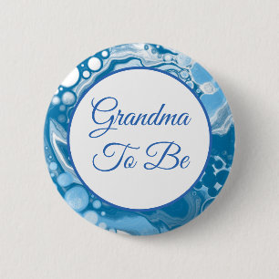 Grandma To Be Boy's Baby Shower Button