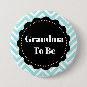 Grandma to be Chevron Baby Shower button