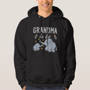 Grandma To Be Elephant Baby Shower Grandma Cute  Hoodie