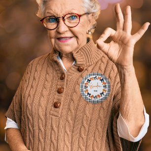 Grandma to Be Halloween Coquette Bows  6 Cm Round Badge