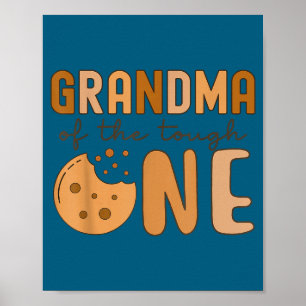 Grandma Tough One Cookies Milk Illustration Poster
