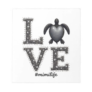 Grandma Turtle - Love Mimi Life Sea Turtle, Mimi T Notepad