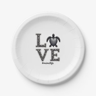 Grandma Turtle - Love Mimi Life Sea Turtle, Mimi T Paper Plate
