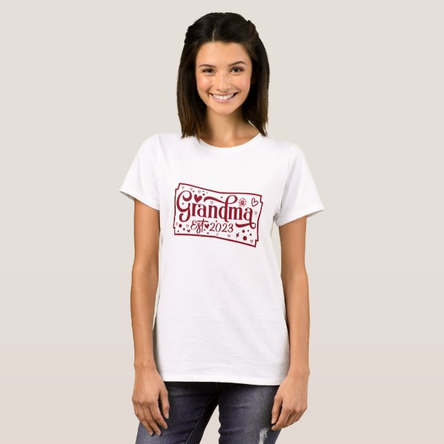 Grandma Typography  T-Shirt (Front Full)