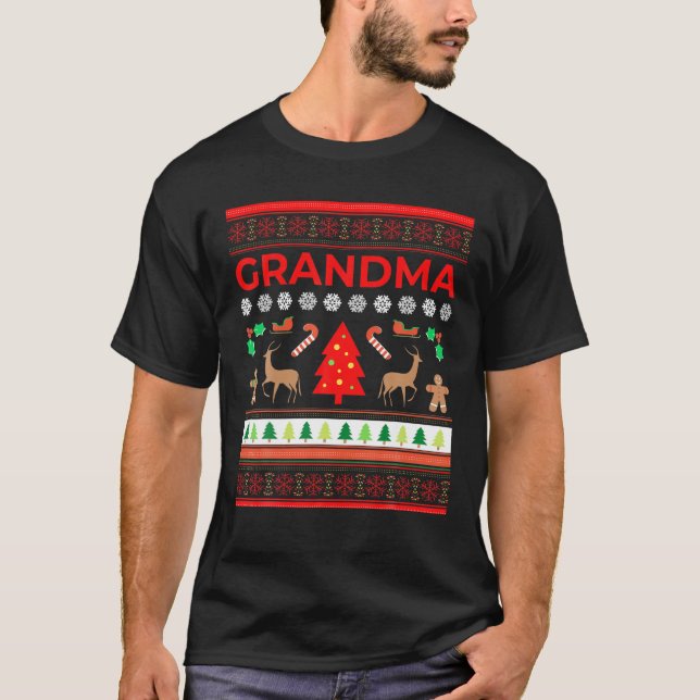 Grandma Ugly Christmas Sweater Funny Xmas Sweaters (Front)