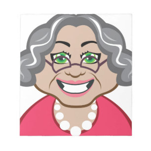 Grandma vector notepad
