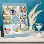 Grandma We Love You 8 Photo Collage Plaque<br><div class="desc">Stylish photo plaque for your grandma - or personalise for anyone you wish. Upload 8 of your favourite photos and these will be displayed in square / instagram format in a simple grid style photo collage. The wording in the middle reads "We love you Grandma" and is fully editable -...</div>