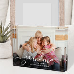 Grandma | We Love You Cute Photo Block<br><div class="desc">Grandma We Love You Cute Photo Block features a trendy, modern typeface with a charming heart and space for names. This minimal photo block has a single photo template for your favourite picture of Grandma and her grandchildren. It's the perfect gift for Mother's Day, her birthday, or Christmas. Show Grandma...</div>
