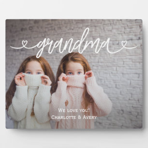 Grandma We Love You Personalised Large Photo  Plaque