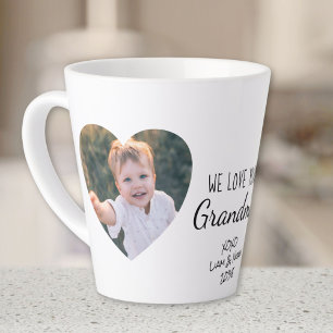 Grandma We Love You Personalised Photo Latte Mug