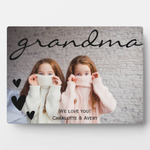 Grandma We Love You Personalised Photo Plaque