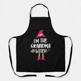 Grandma Witch Halloween Costume Gift,Halloween Apron