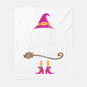 Grandma Witch Halloween Costume Gift,Halloween TSh Fleece Blanket