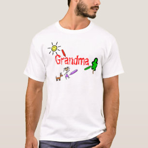 Grandma with Crayons T-Shirt