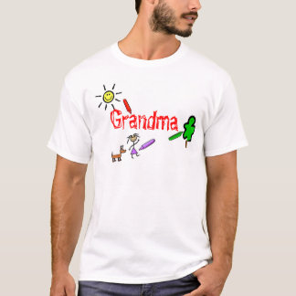 Grandma with Crayons T-Shirt