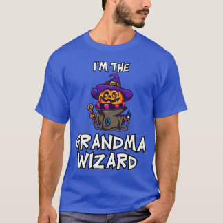 Grandma Wizard Halloween Matching Family Costume T-Shirt