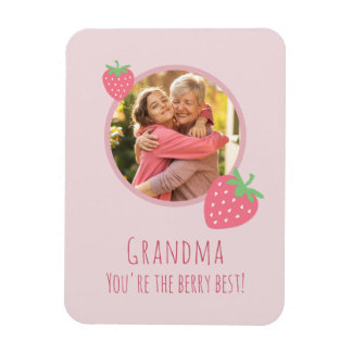 Grandma You're the Berry Best Photo Magnet