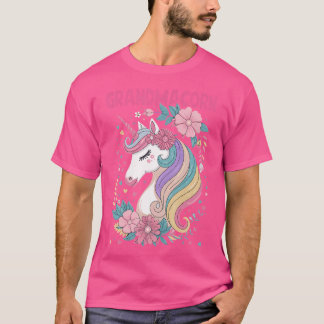 Grandmacorn Unicorn Grandma T-Shirt