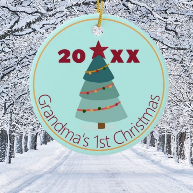 Grandma's 1st Christmas Photo Ornament (Creator Uploaded)