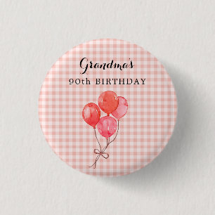 Grandma's 90th Birthday 3 Cm Round Badge