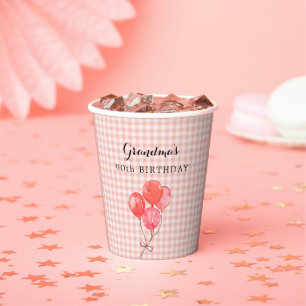 Grandma's 90th Birthday Paper Cups