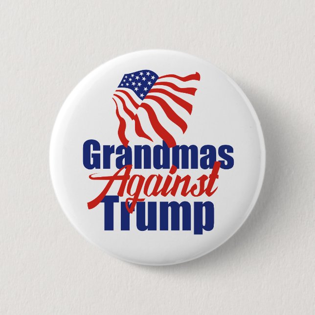 Grandmas Against Trump Political 6 Cm Round Badge (Front)