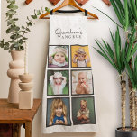 Grandma's Angels Custom Six Photo Template Apron<br><div class="desc">A fun personalised photo apron for Grandma, Nona, Gigi, Auntie or any name, this design has a photo template for six of your favourite photos. Since the photo templates are square, Instagram style or other square photos work best. Simply replace the sample photos with your chosen photos. You can use...</div>