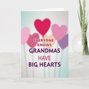 Grandmas Big Heart Card