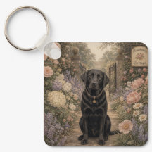 Grandma's Black Labrador Keychain