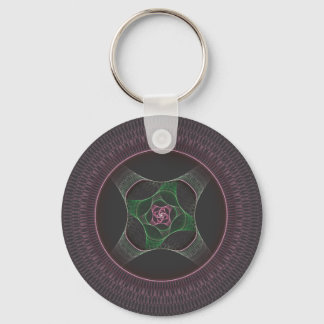 Grandma's Cabbage Rose Doily Key Ring