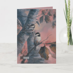 Grandma's Chickadees Thank You Card