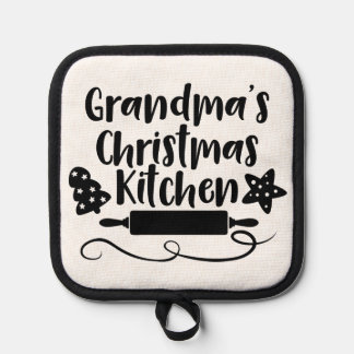 Grandma's Christmas Kitchen Pot Holder