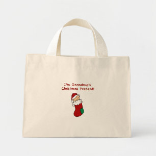 Grandma's Christmas Present Tshirts and Gifts Mini Tote Bag