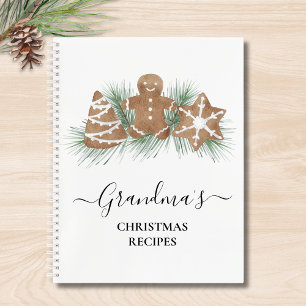 Grandma's Christmas Recipes Notebook