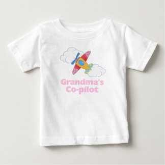 Grandma's Co-pilot (Girl) Baby T-Shirt
