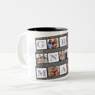 Grandma's Coffee Cup Personalised with 7 Photos!